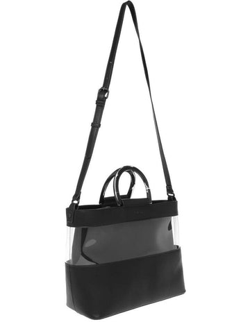 Women Zip Top Twin Handle, Black